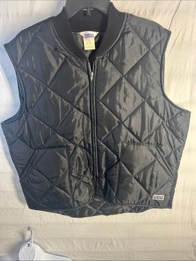 Vintage Big SMITH Black Quilted Puffer Vest